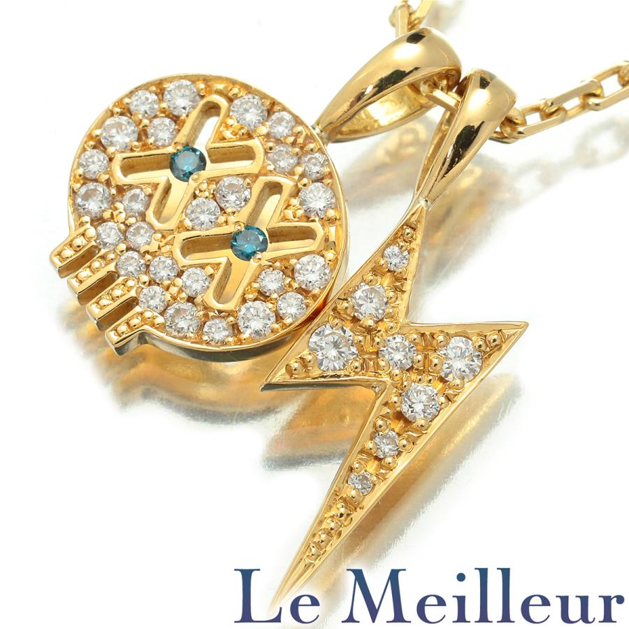 EYEFUNNY（アイファニー） ペンダントネックレス ダイヤモンド ブルー