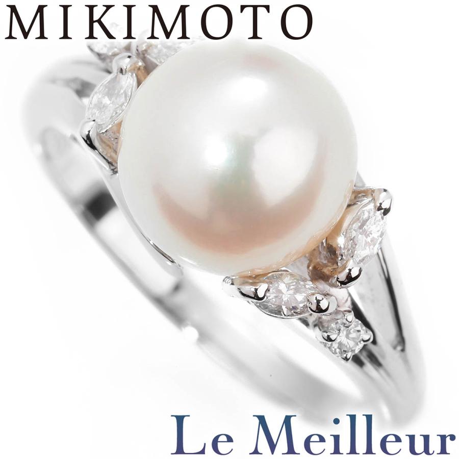 MIKIMOTO（ミキモト） パールリング 指輪 真珠 ダイヤモンド Pt950 13