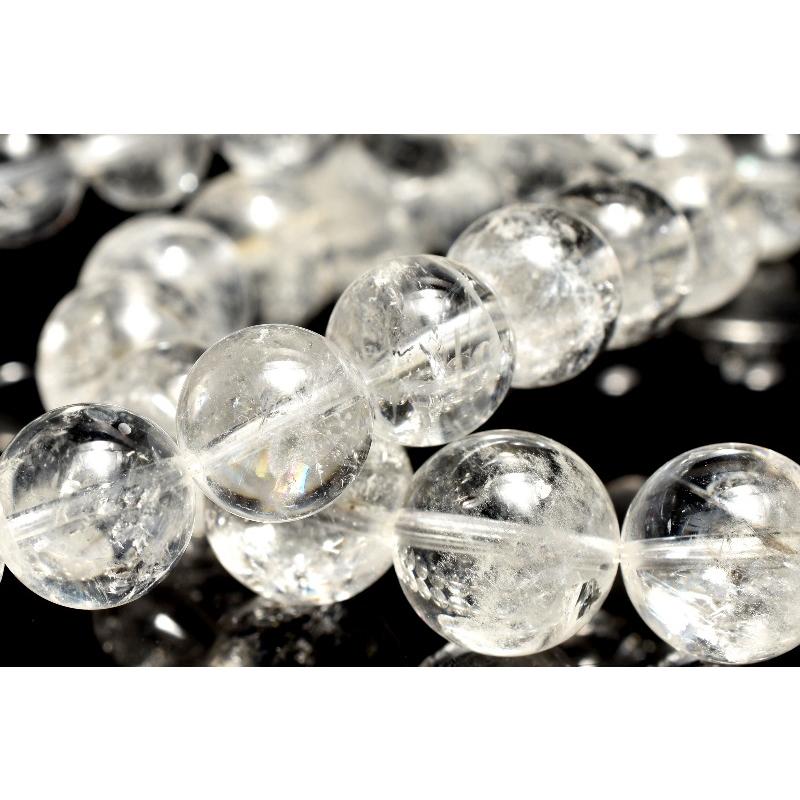 透明感 ホワイトガーデンクォーツ 9mm ブレスレット 1個売り _BG5619-9