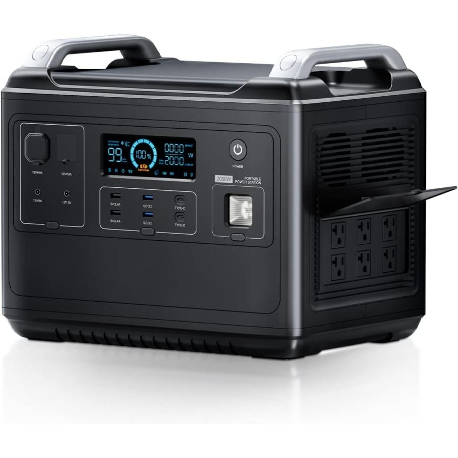 ポータブル電源 大容量 2000W VDL ポータブルバッテリー 624000mAh