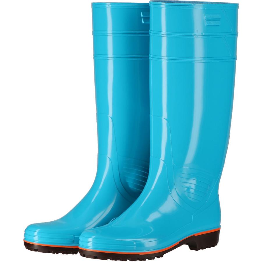 25.5cmのみ】弘進ゴム 日本製 メンズ レインブーツ 水色 耐油長靴