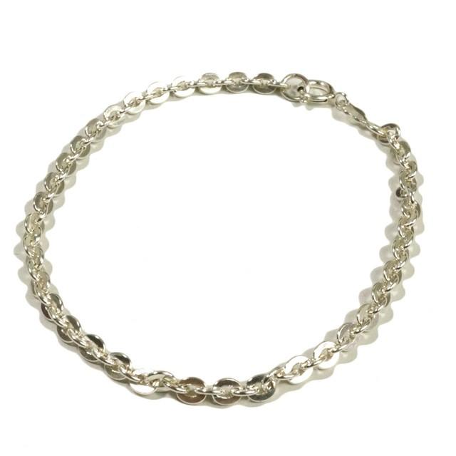 シルバー925 アズキチェーンブレスレット 重厚感 メンズ レディース