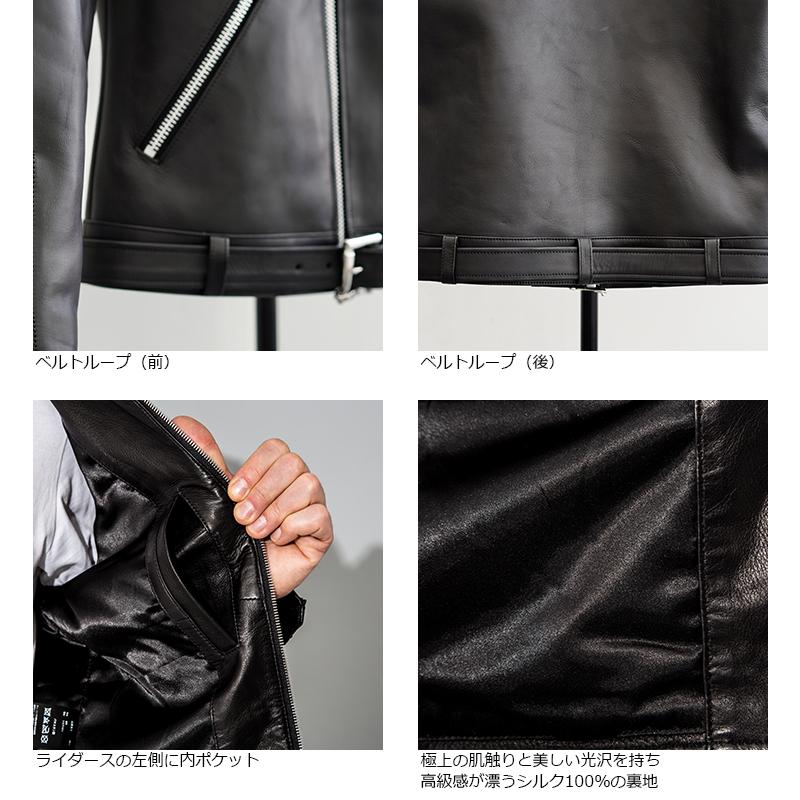 VALLET 本革 シングルライダースジャケット メンズ ヴァレット