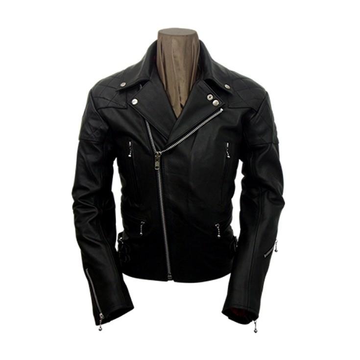 Horn Works 本革 UKパッドダブルライダースジャケット メンズ ホーン