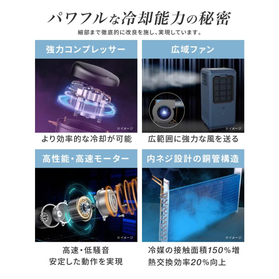 LIVーALL DESIGN NEW ハイブリッド式 3way スポットクーラー : Liv