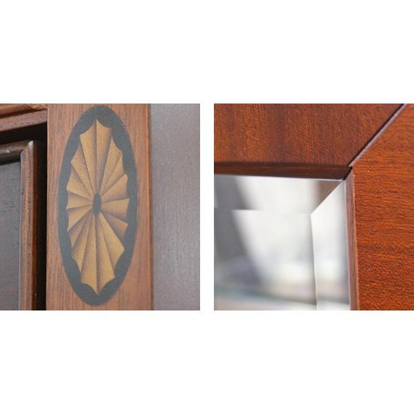 コレクションラック キュリオケース クラシック調 猫脚 Venezia 約幅