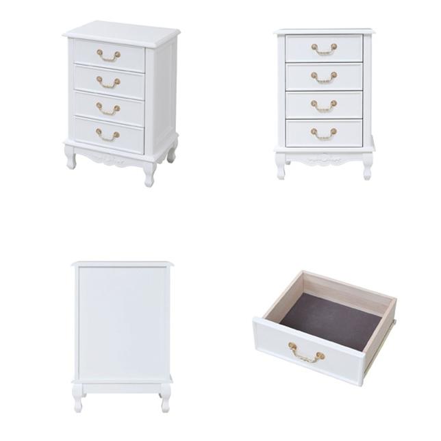 チェスト 4段 姫系 キャッツプリンセスduo 幅48cm （ たんす 洋タンス