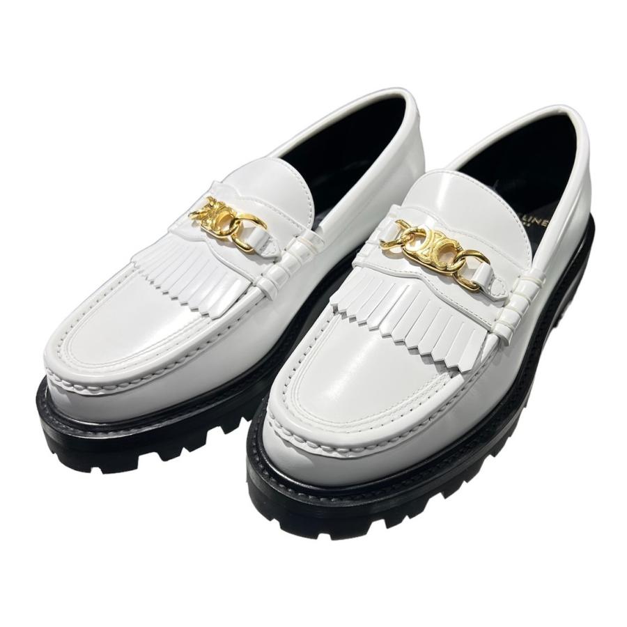 CELINE（セリーヌ） トリオンフチェーン付き マーガレット ローファー