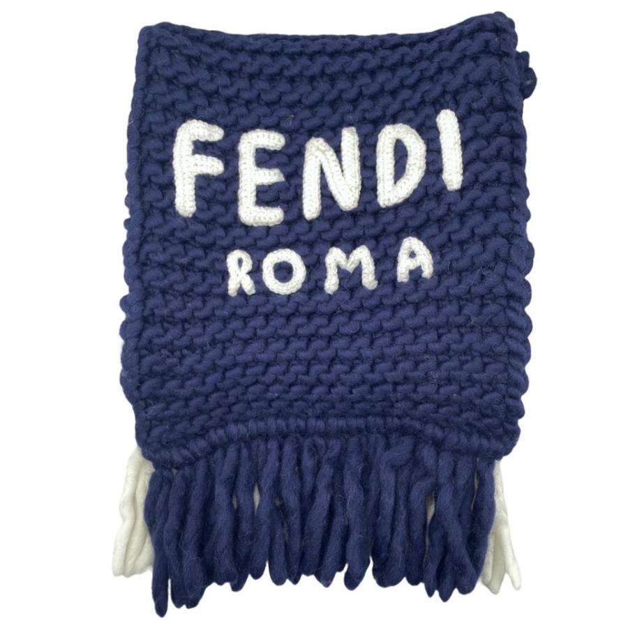 FENDI（フェンディ） ローゲージマフラー スカーフ ウール ナイロン