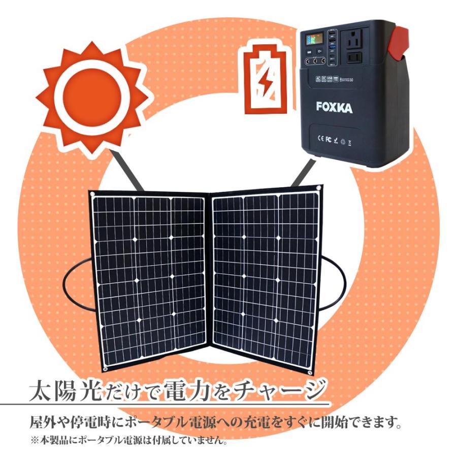 ソーラーパネル 100W 単結晶 ソーラー充電器 1年保証 ソーラー