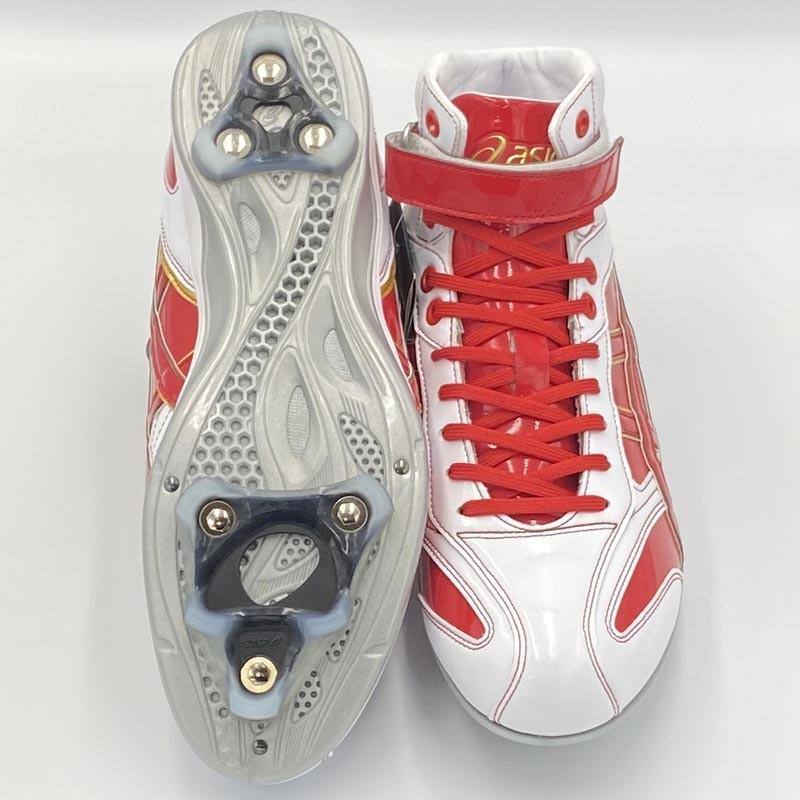 ASICS（アシックス） 【サイズ交換送料無料】ホワイト×レッド 野球
