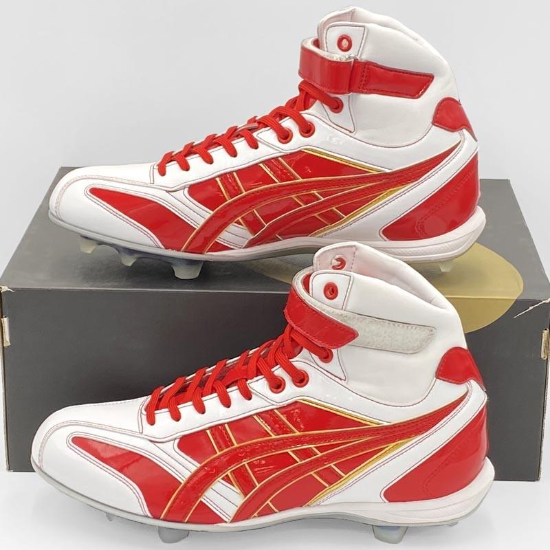 ASICS（アシックス） 【サイズ交換送料無料】ホワイト×レッド 野球