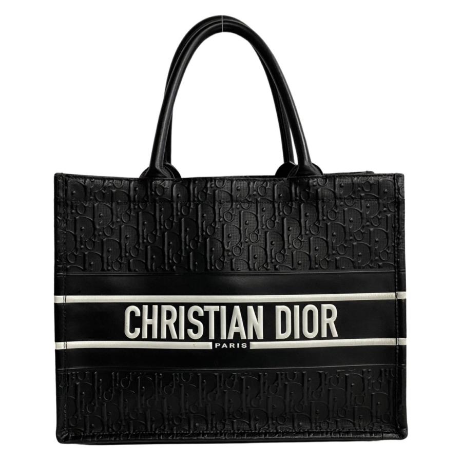 極 美品 Christian Dior ディオール オブリーク ブックトート
