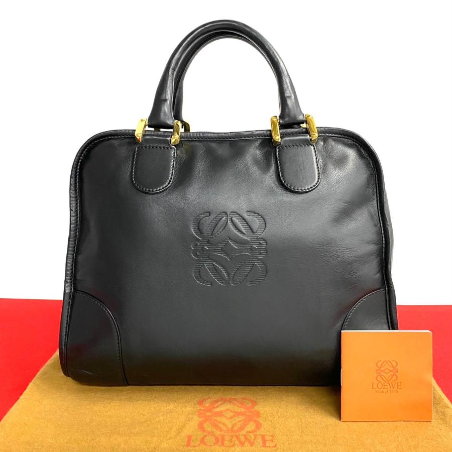 LOEWE（ロエベ） 極 美品 希少品 アマソナ 32 アナグラム ロゴ レザー