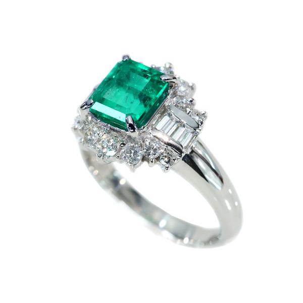 エメラルド リング/指輪 1.620カラット プラチナ900 PT900 上質 高い