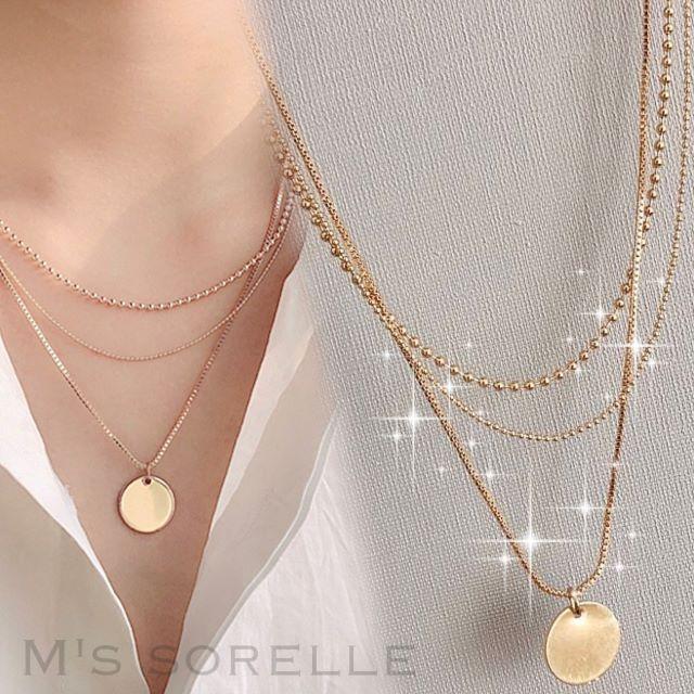 ネックレス チェーン レディース メンズ ゴールド 金 シンプル 20 30