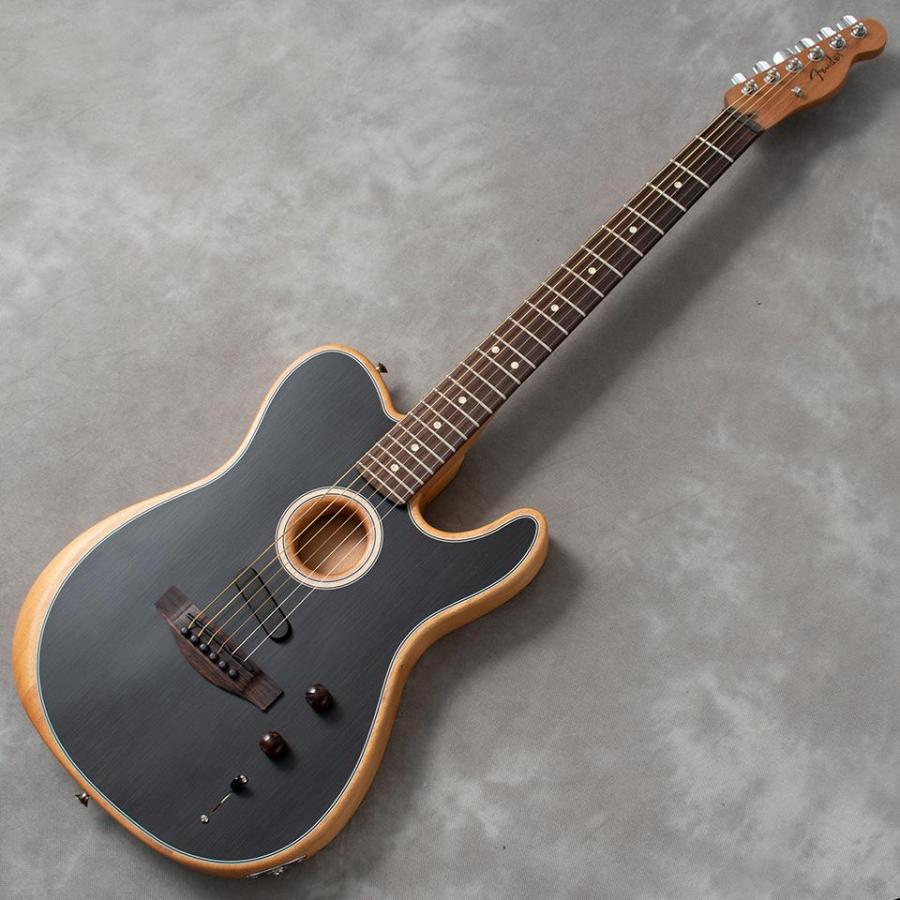 Fender/Acoustasonic Player Telecaster BRSH BK (Brushed Black)【お