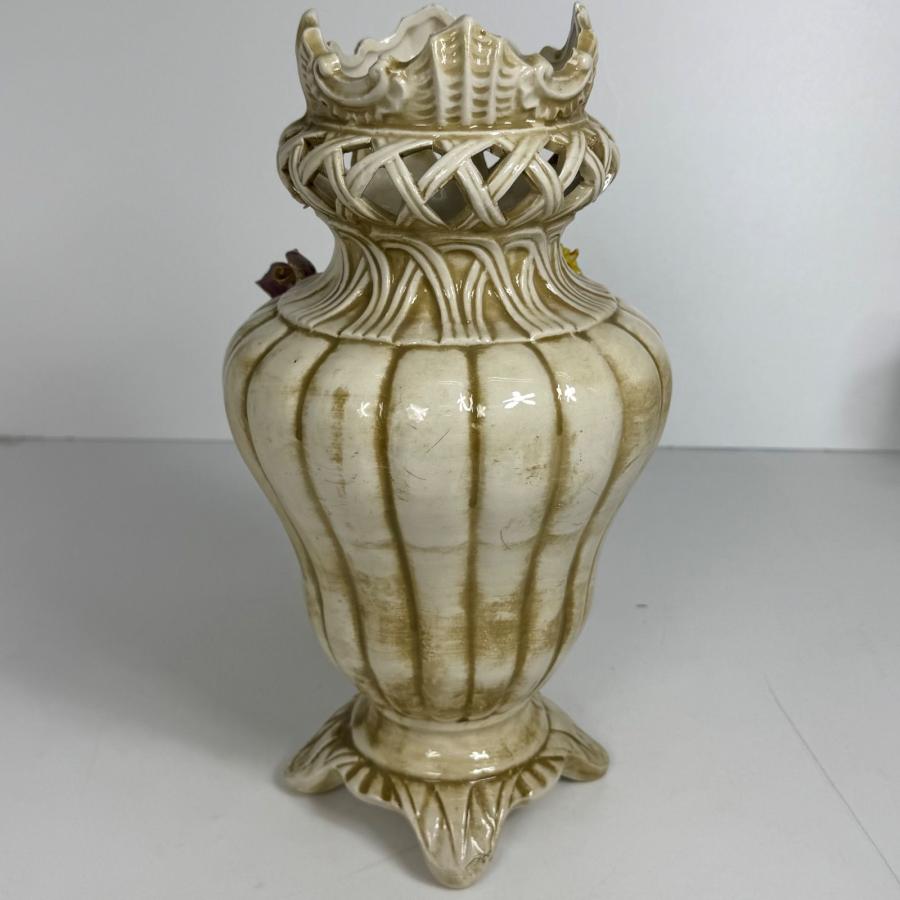 CAPODIMONTE 限定生産 花瓶 852/53 イタリア製 陶器製 フラワーベース