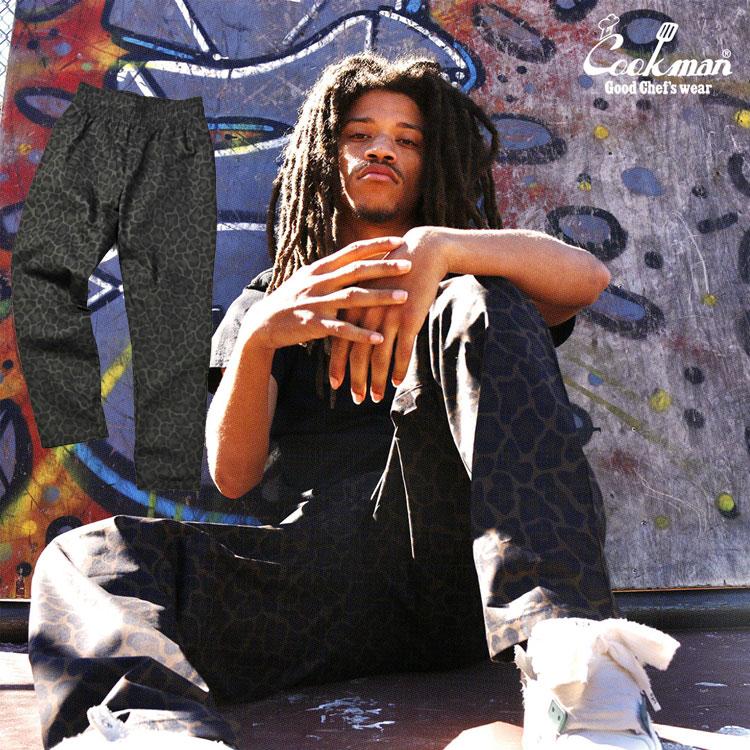 COOKMAN（クックマン） Chef Pants Black Jaguar シェフパンツ