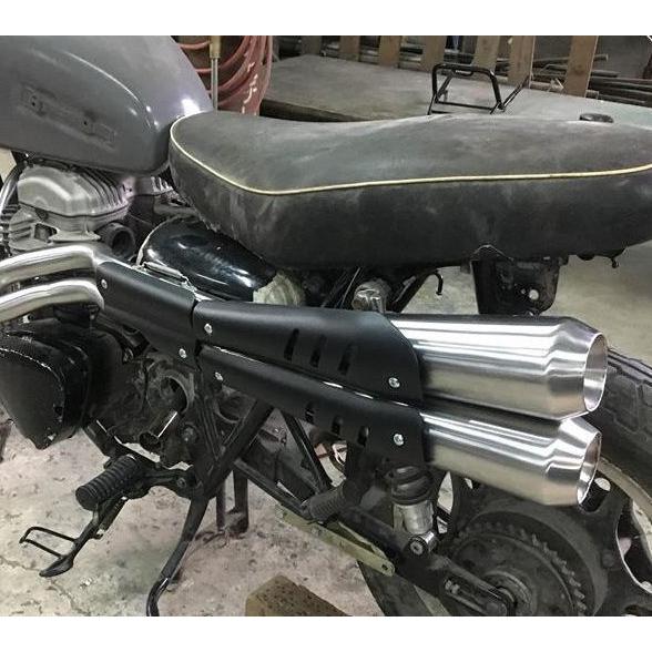 W650 スクランブラー アップマフラー フルエキ オメガレーサー