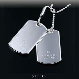 GG GUCCI ドッグタグ ダブル IDプレート ネックレス : moon is - 通販