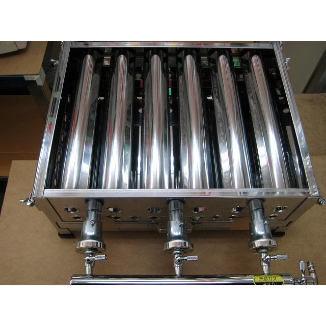 AKS 業務用 ガス式 網焼き器（焼物グリラー） BY-3 横幅460x奥行355x高