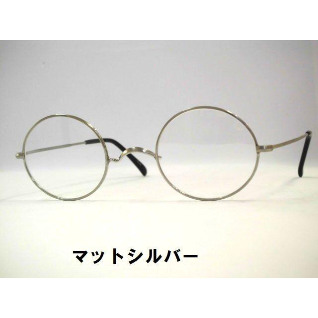 一山丸メガネ サンプラチナ鼻なし丸めがね 日本製丸眼鏡・冶太夫・01
