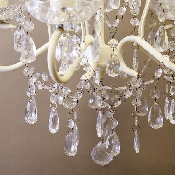 シャンデリア 5灯 LED電球対応 エレガント アンティーク調 E12 水雷型