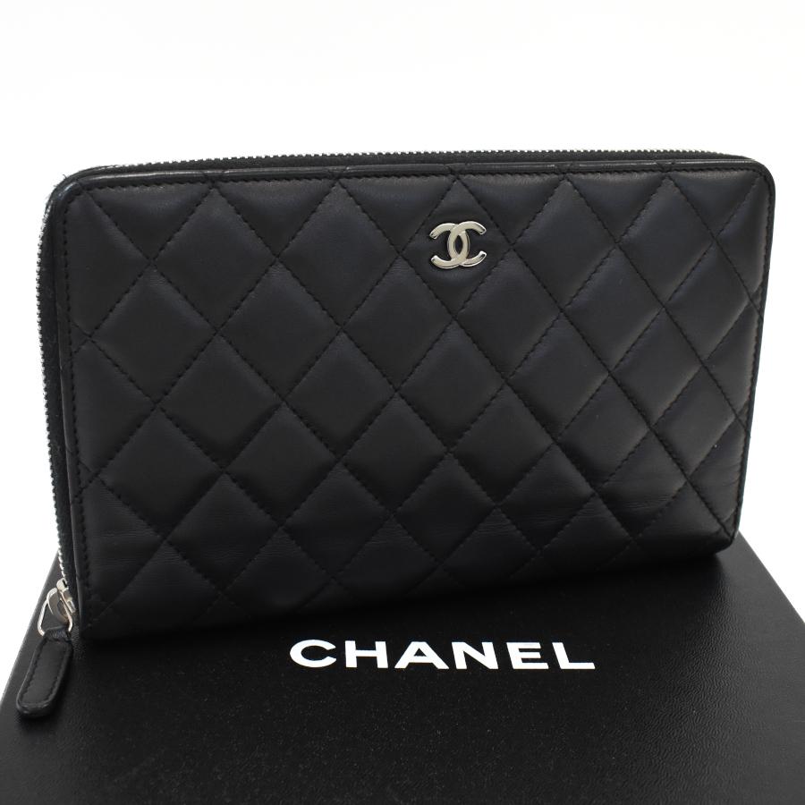 マトラッセ シャネル オーガナイザー 長財布 A48982 ラムスキン レザー