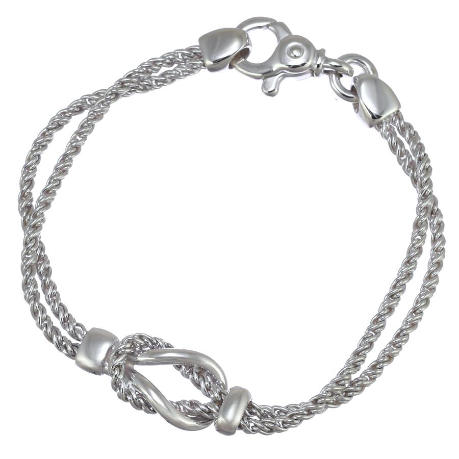 TIFFANY&Co.（ティファニー） 新品同様 ダブルロープ センターノット