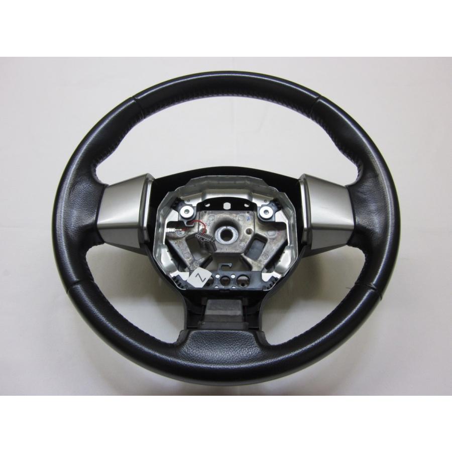 ティーダ C11 ノート マーチ セレナ 純正 革 ステアリング ハンドル