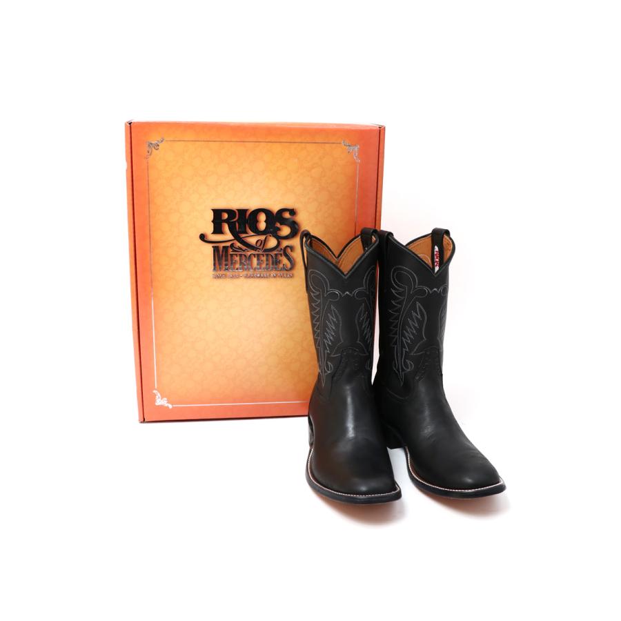 RIOS OF MERCEDES リオスオブメルセデス ROPER BOOTS BLACK SMOOTH