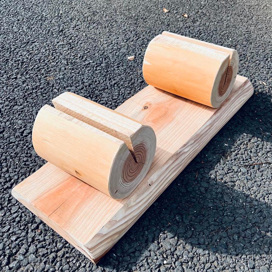 杉丸太 テーブル 椅子 スツール ディスプレイ 約60cm（長さ）×24.5cm