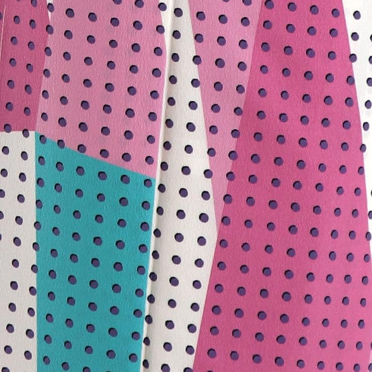 撫松庵 洗える着物 小紋 お仕立て上がり 袷 プレタ ブロックドット