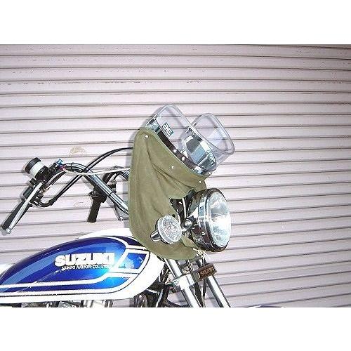 MAD MAX（マッド マックス） Z-FATHER 旭風防 クリア 短風防(緑布タレ