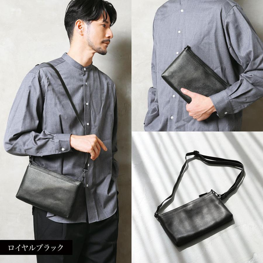 BLUE SINCERE（ブルーシンシア） 3way サコッシュ 横型 本革 5ポケット