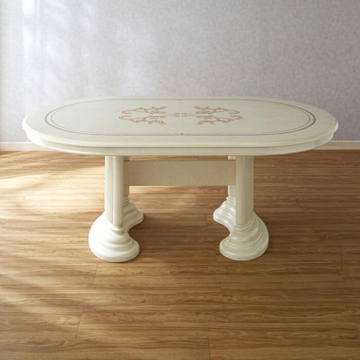 サルタレッリ フローレンス ダイニングテーブル アイボリー 幅145cm