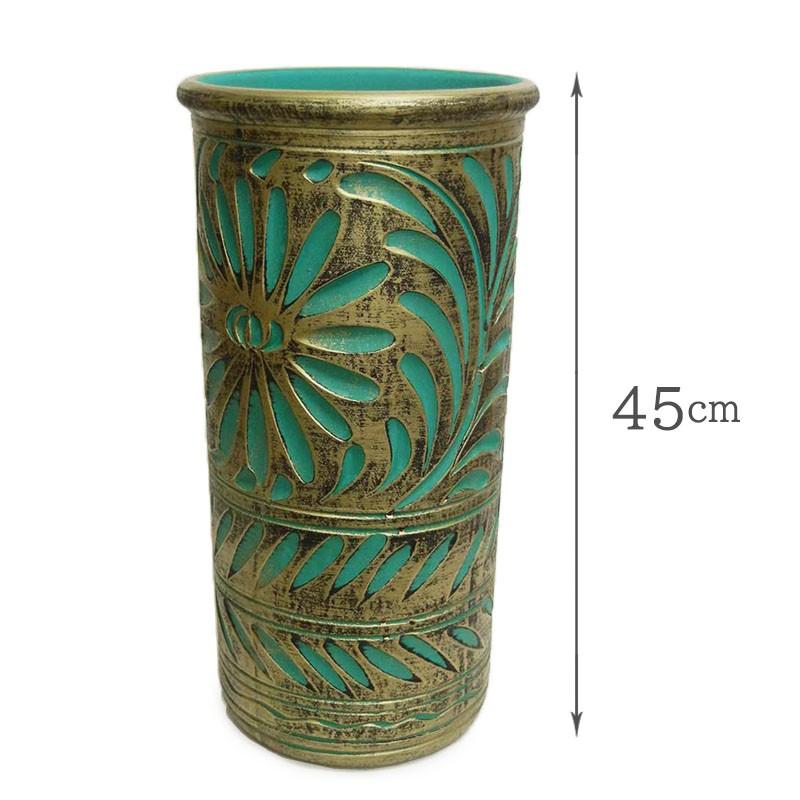 イタリア製 陶器 傘立て スリム/ アンブレラスタンド 傘 傘たて 傘立