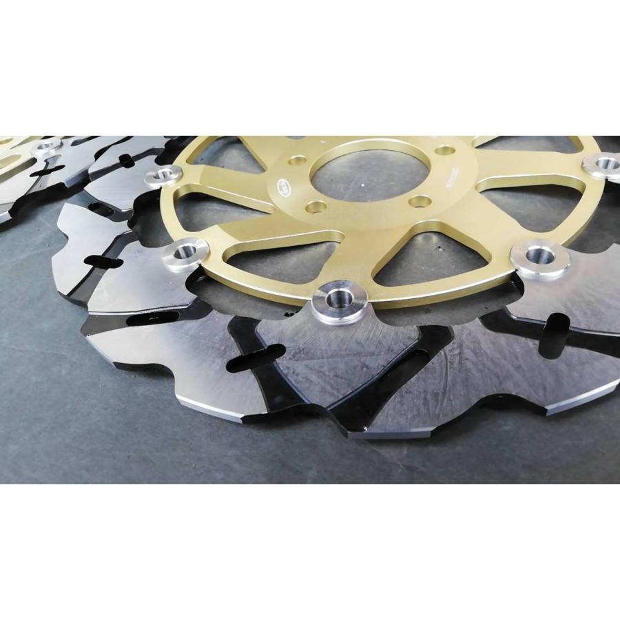 Arashi製フロント用ブレーキディスク052金色 ゼファー1100RS ZRX1200S