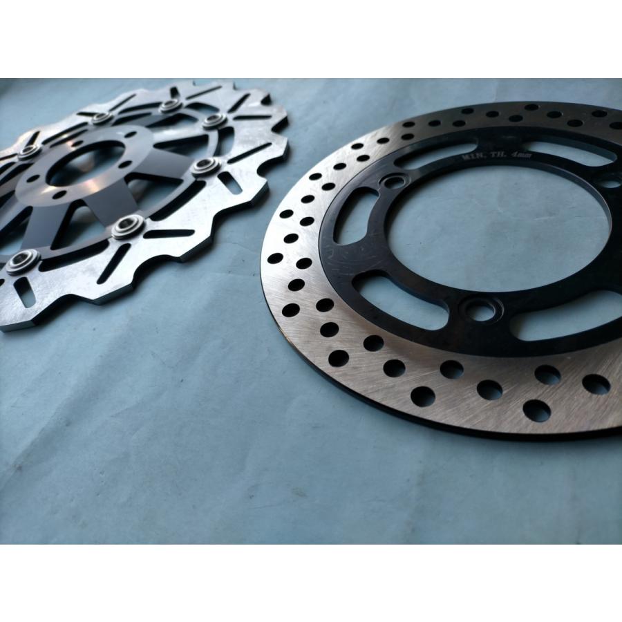 新品 ブレーキディスク バリオス 前後セット 036S黒フロント,リア