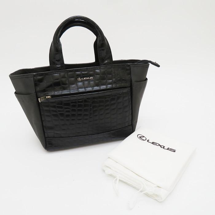 LEXUS/レクサス トートバッグ レザー/ナイロン ブラック レディース