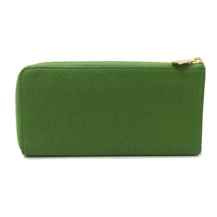 FURLA（フルラ） バビロン L字ファスナー 長財布 グリーン レディース