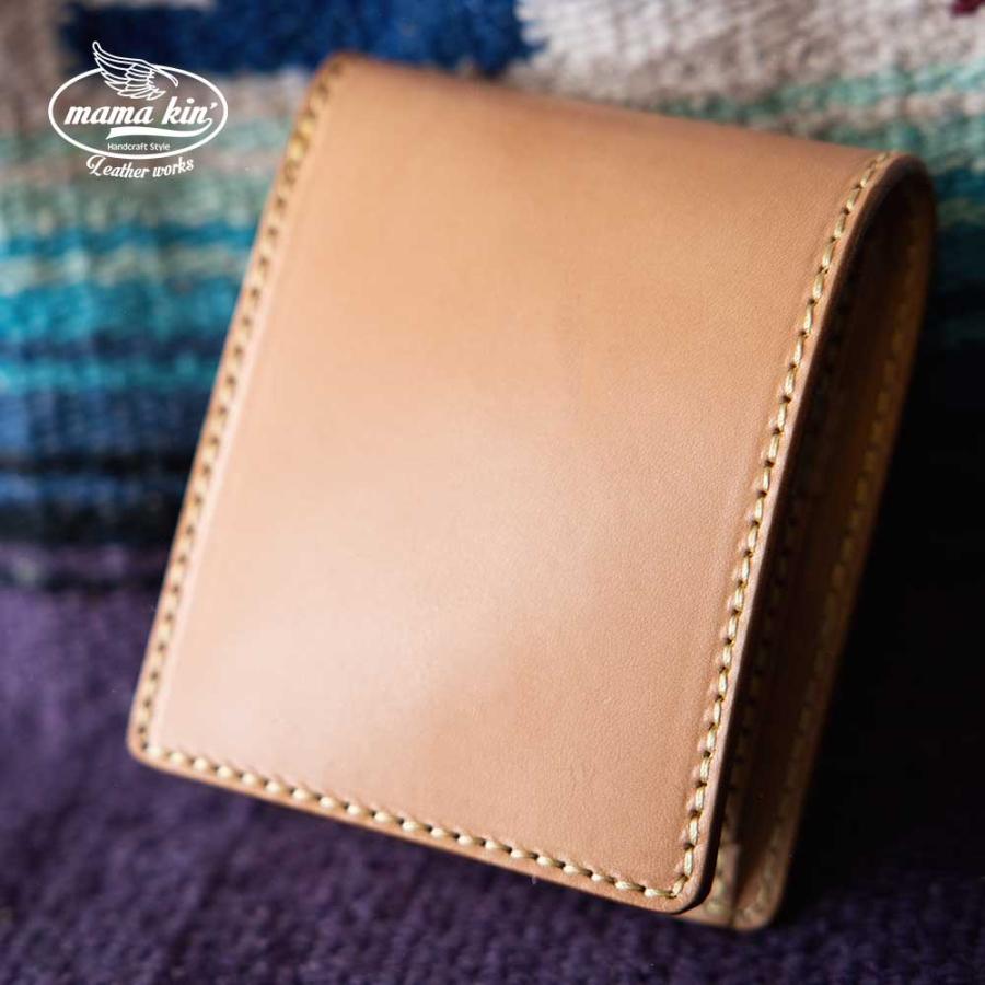 栃木レザー 二つ折り財布 本革 さいふ ヌメ革 レザーウォレット サドル