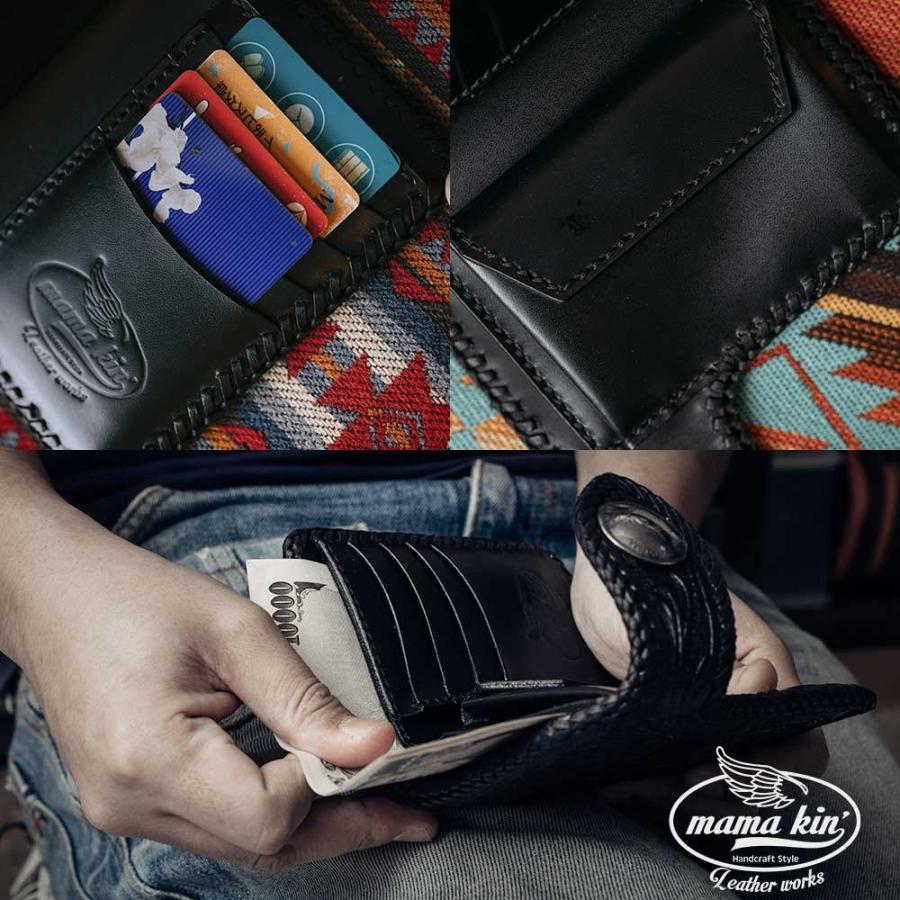 二つ折り財布/カービングウォレット/バイカーズウォレット/ライダース