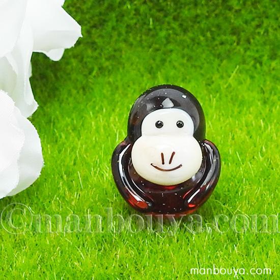 動物園 おみやげ ゴリラ グッズ ガラス細工 ミニチュア 置物 フォー