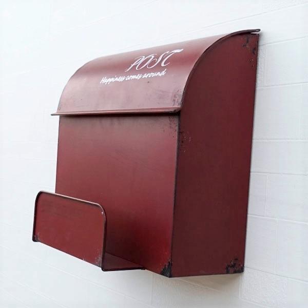 ポスト 郵便受け メールボックス 新聞置き おしゃれ レトロ お洒落