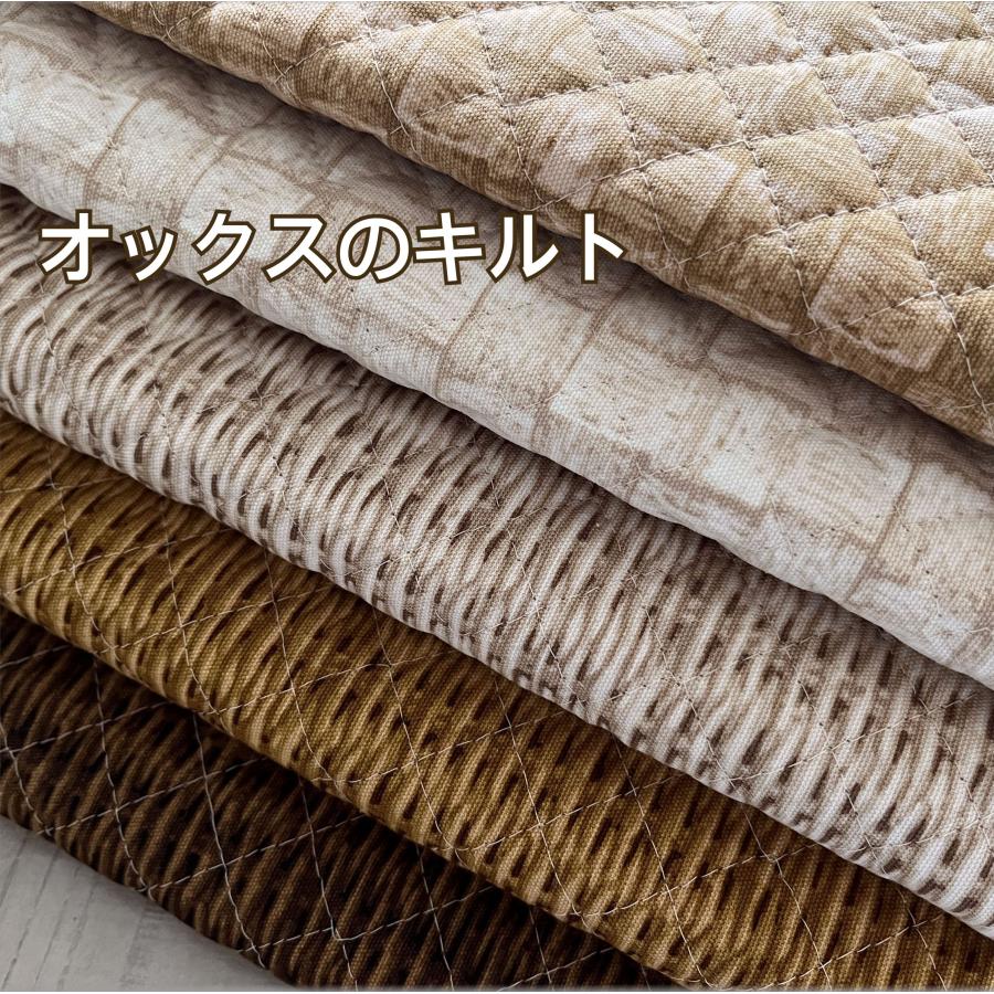 marble 50cm キルティング オックス 生地 布 キルト 転写風 ラタン 籐