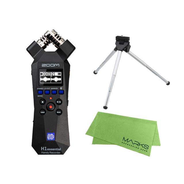 ズーム（zoom） ZOOM H1essential + ミニ3脚 + マークスクロスセット