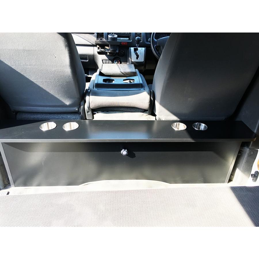 ハイエース200系 ワイドDX用 セカンドテーブル（ブラック） ※代引き