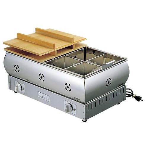 EBM 18−8 電気 おでん鍋 8寸（24cm） / 業務用 4ッ仕切